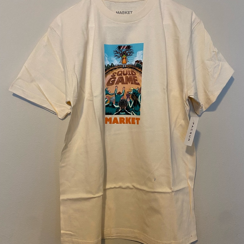 Netflix  X Market - Squid Game Trials T-Shirt Tan NWT